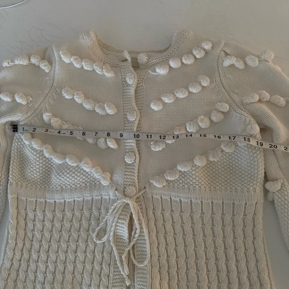 Vita Grace Cotton pom pom sweater